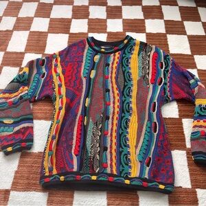 Tundra MEDIUM coogi style sweater cotton colorful